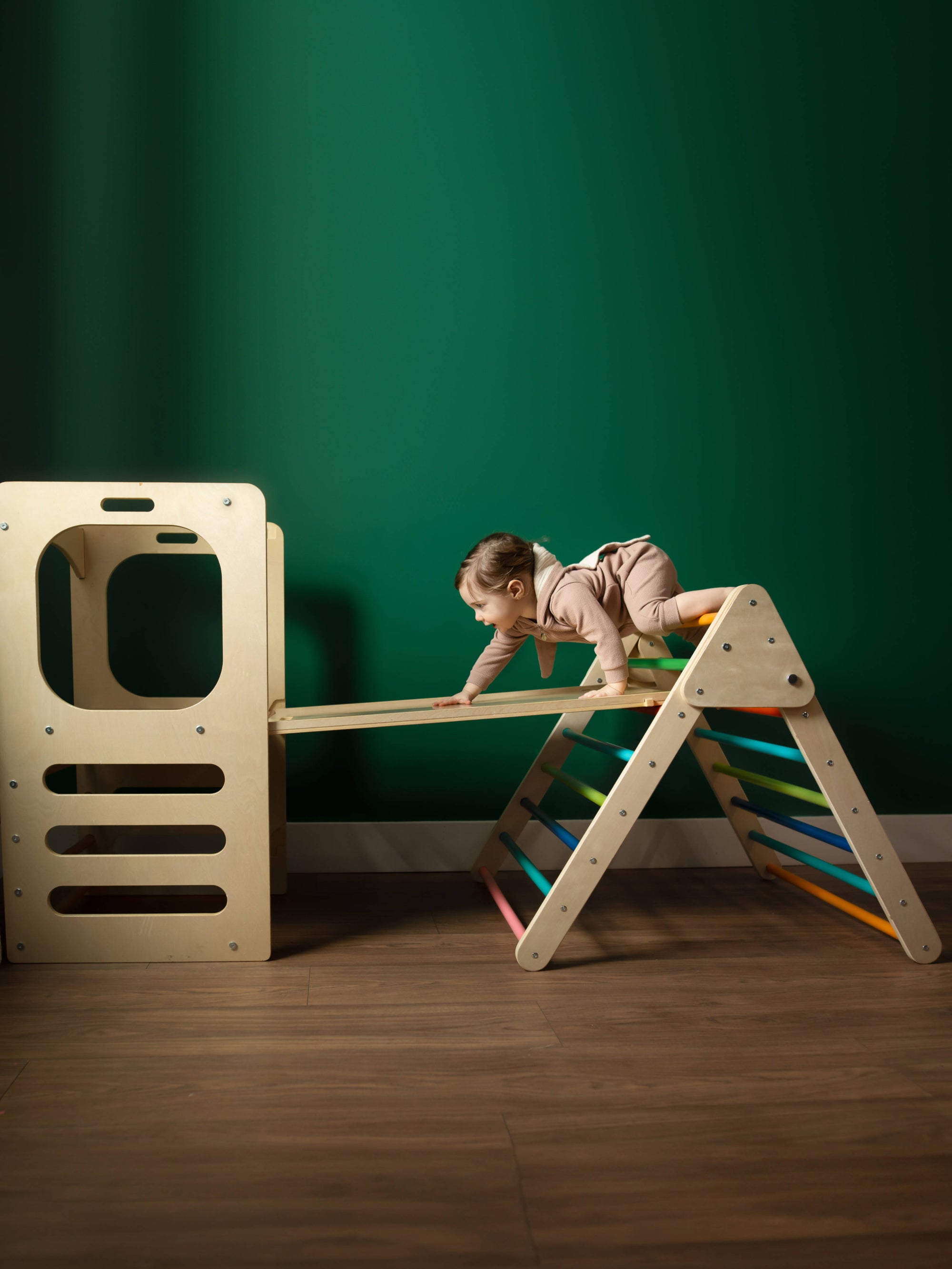 Play Tower with Foldable Triangle