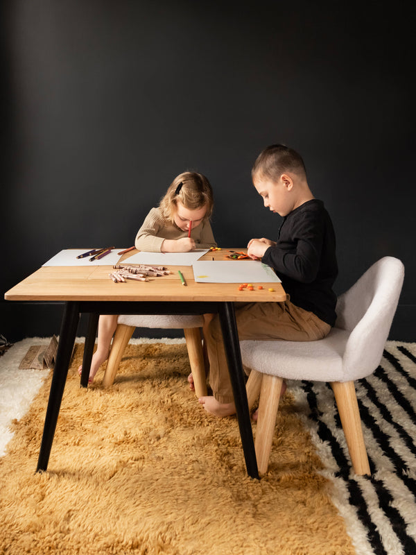 Ruben Play Table & Boucle Chairs